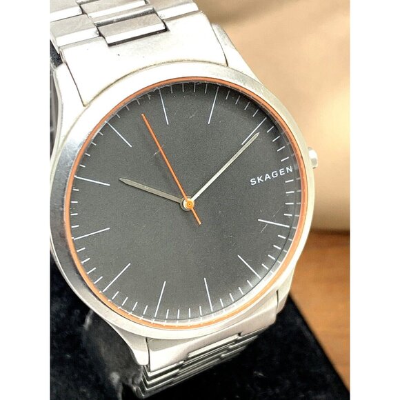 Skagen Denmark Men's Watch SKW6423 Quartz Gray Dial Silver Stainless Steel 41mm - Picture 1 of 13